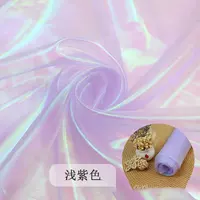 In the art area of the kindergarten, the purple-themed circular creative gauze curtains are arranged. The corners of the classroom areas are decorated with laser glass gauze materials thumbnail 7