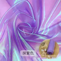 In the art area of the kindergarten, the purple-themed circular creative gauze curtains are arranged. The corners of the classroom areas are decorated with laser glass gauze materials thumbnail 6