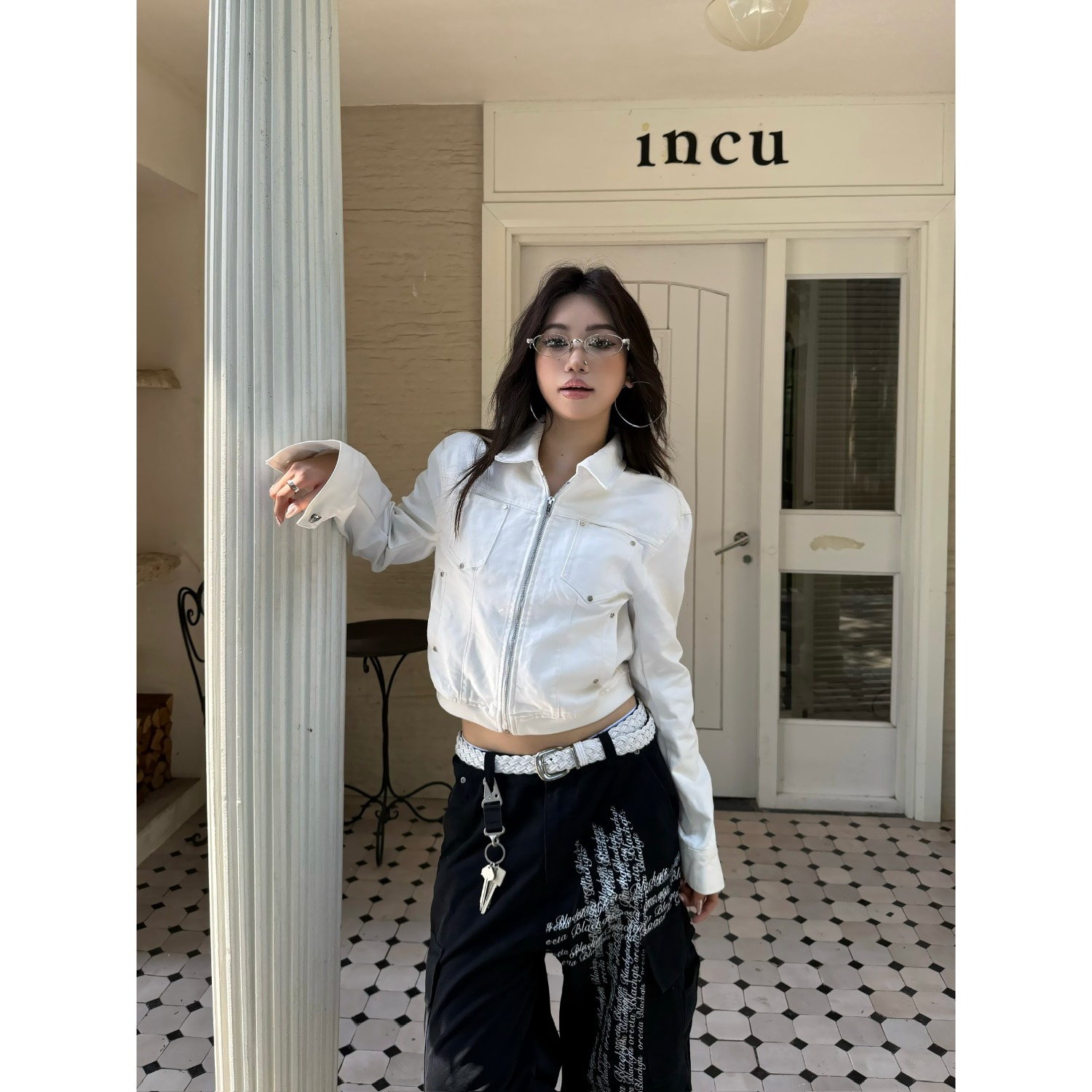 珍珍很懒美式复古辣妹短款牛仔外套女春秋新款设计感小众夹克上衣