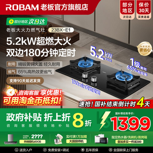 老板5.2Kw大火力定时精准不操心