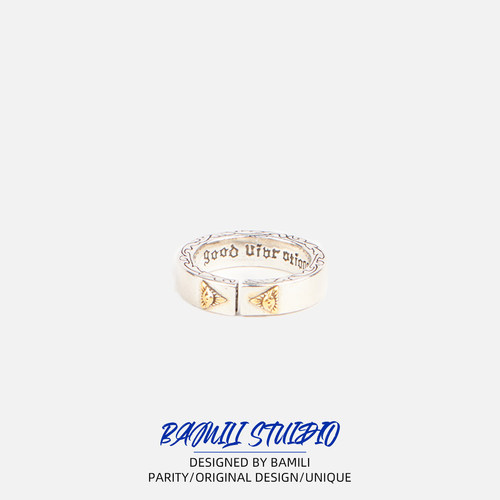 BAMILI上帝之眼戒指男女款嘻哈风