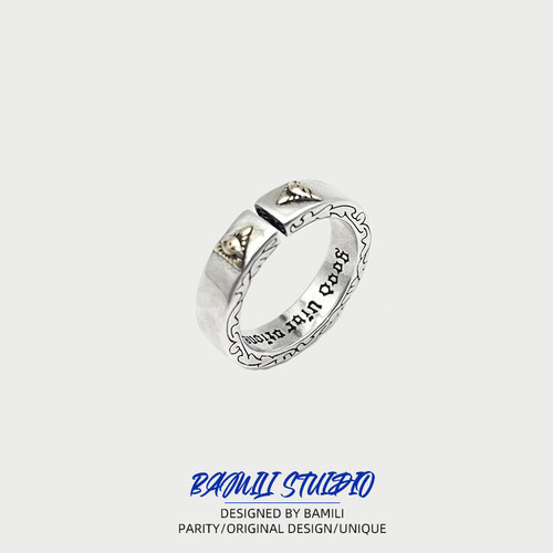 BAMILI 原创设计上帝之眼戒指男女ins潮嘻哈个性单身冷淡风开口戒