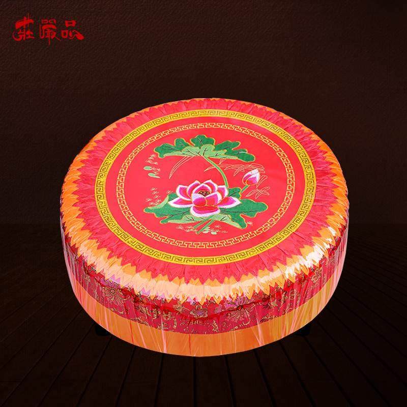 拜垫拜佛垫 庄严品家用礼佛供佛用品 拜佛斜跪垫圆形莲花蒲团