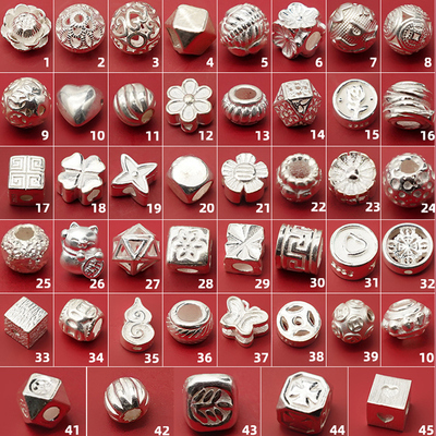 无戒s925银竹节管diy隔珠