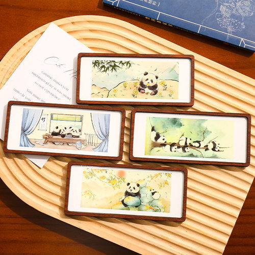 现货创意国风画框大熊猫冰箱贴家居装饰磁贴成都文创纪念品文创