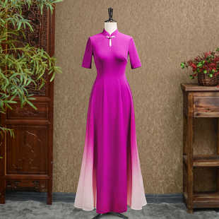 花飞蝶舞-（隆佳秀走秀旗袍111840）