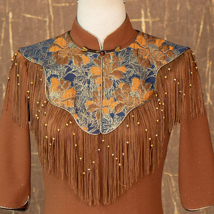 金穗流云披肩-（隆佳秀走秀旗袍112149）