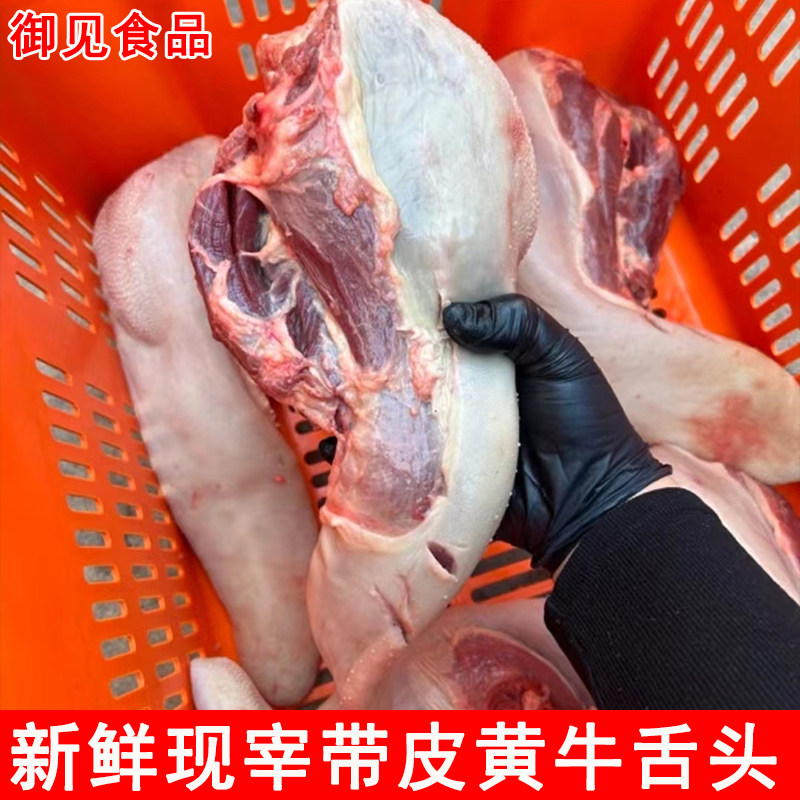 10斤无根牛舌头新鲜黄牛舌整根无骨生牛口条牛杂火锅烧烤食材4斤