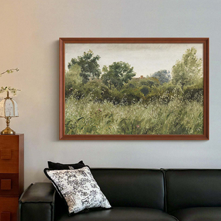 《自然之歌》南法风复古风景挂画法式中古风客厅玄关背景墙装饰画