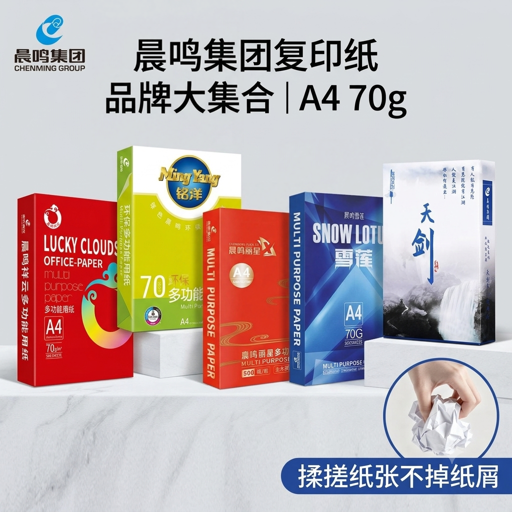 整箱晨鸣天剑A4复印纸70g雪莲打印纸a度办公祥云铭洋a4纸复印纸