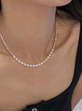 仿珍珠项链女款2026新款小众轻奢