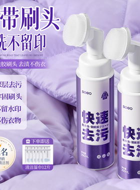 洗羽绒服清洁干洗剂白色官方旗舰店正品家用带刷子去污渍专用神器