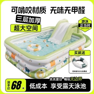 儿童充气游泳池家用加厚室内可折叠水池成人户外大型戏水池洗澡池