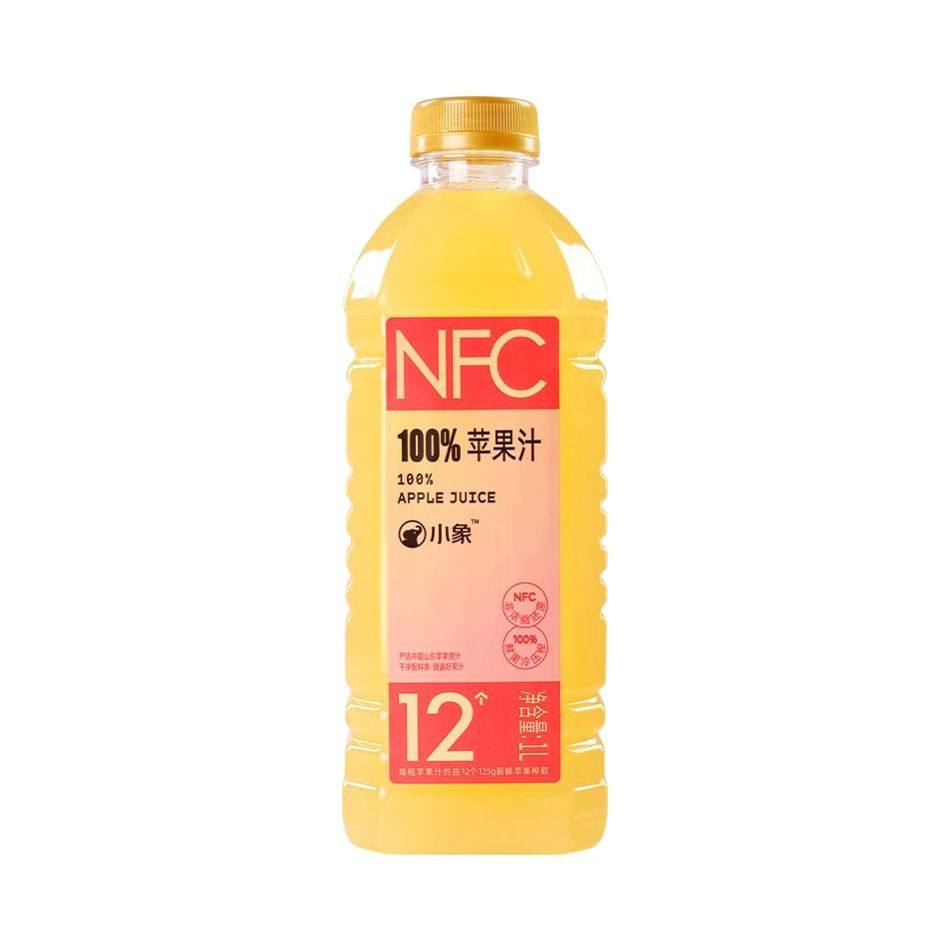 小象超市自营NFC苹果汁果汁果蔬饮料1L装安全卫生