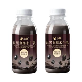 小象五黑血糯米牛乳246ml熬夜加班早餐需要