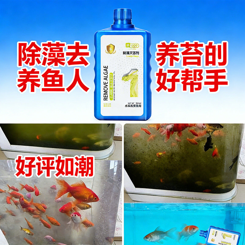 不换水鱼缸除藻去苔剂缸壁去青苔专用绿藻蓝褐藻清除浑水变清黄水,宠物/宠物食品及用品,除藻剂,淘宝优惠券,粉丝福利购,淘宝优惠卷