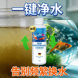 鱼缸净水剂一滴清消毒杀菌养鱼专用防止鱼缸水变浑发绿水质清澈剂