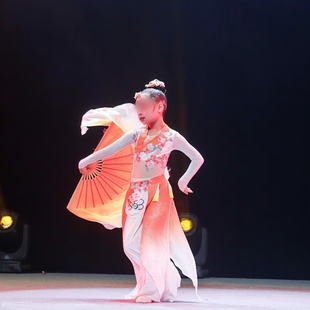 儿童古典独舞《潋滟》同款渐变舞蹈演出表演服装专业定制