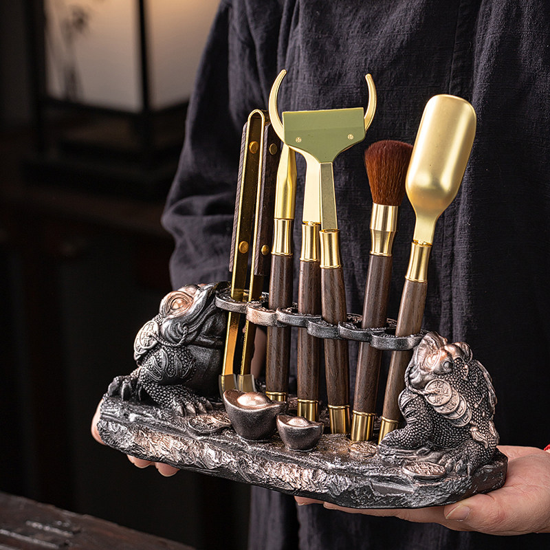 茶道六君子套装功夫茶具用品大全茶夹茶则茶刀茶杯架泡茶工具配件,餐饮具,茶道/零配,淘宝优惠券,粉丝福利购,淘宝优惠卷