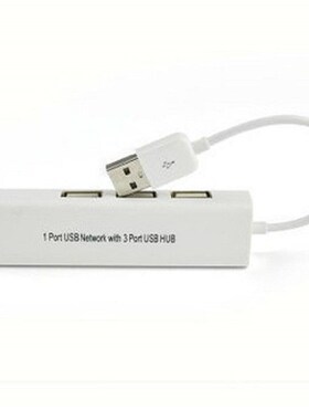 100Mbps Ethernet USB with 3 Port USB HUB 2.0 RJ45 Lan Networ