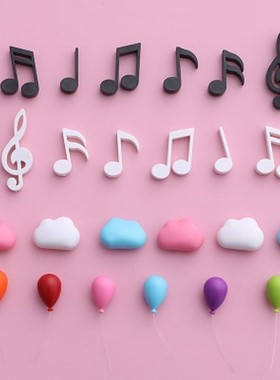 6pcs/Set Fridge Magnets Creative Musical Notes Magnet Refrig