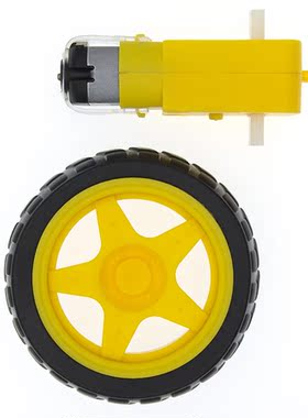 10 set Deceleration DC motor + supporting wheels , a / smart