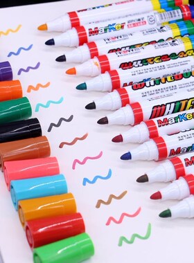 Free shipping 12 Colors/pack Refillable Whiteboard marker Dr