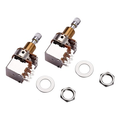 Electric Guitar Bass Potentiometers Split Shaft Pots Push