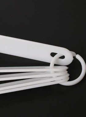 5Pcs/set Measuring Spoon White Plastic Teaspoon Tablespoon U