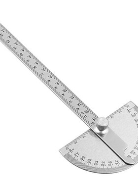145 mm Measuring Ruler 180 Protractor Angle Meter Rangefinde
