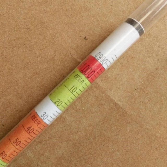 2pcs triple scale hydrometer self brewed wine sugar meter fo