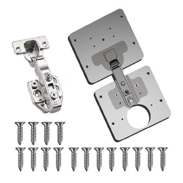 1 Set Hinge Repair Plate For Cabinet Furniture Drawer Window