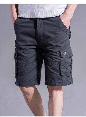 Cargo Shorts Men Summer Casual Mulit-Pocket Shorts 2021 Men