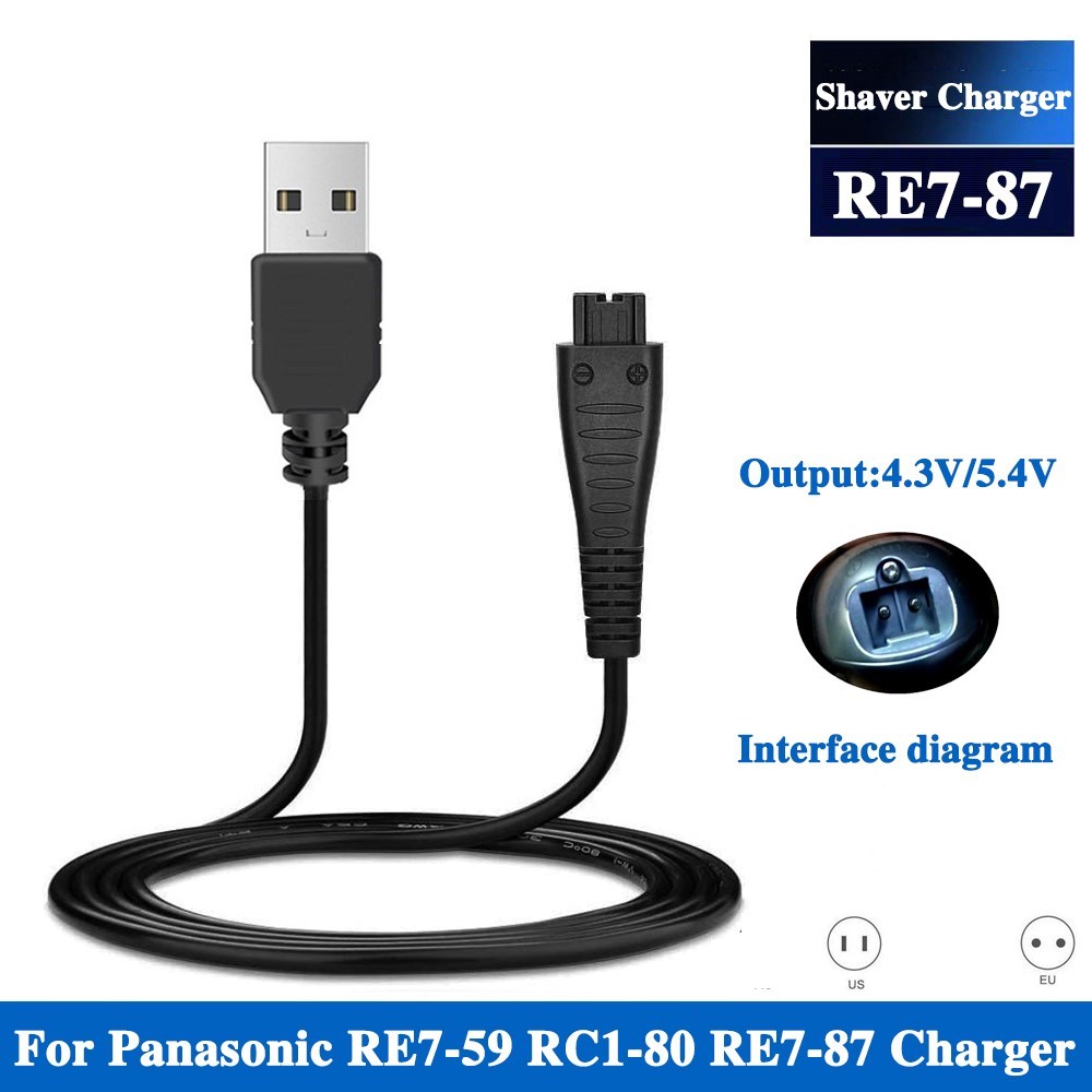 4.8V 5.4V 1.25A USB Charger RE7-87 RE7-59 For Panasonic ES-R