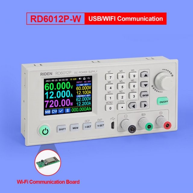 RD6012P RD6012PW USB WiFi 5 Digit Resolution Power Supplysig