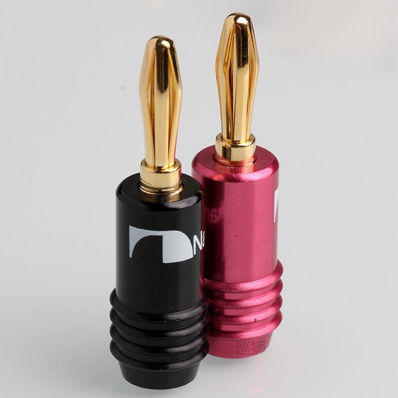 10/20pcs Speaker Banana Plug Adapter 4mm Wire Connector 24K