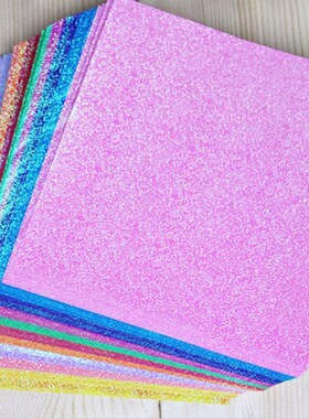 50Pcs/Pack Square Origami Glitter Papers Art Metal Cutting D