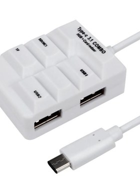 Type C USB 3.1 HUB All in 1 SD TF  OTG Card Reader  for Macb