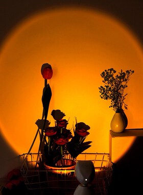 Robot Sunset Lamp Starry Projector USB LED Night Light Rainb