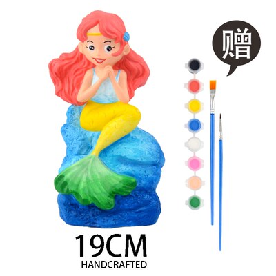 Gypsum mould baby children's diy manual coloured drawing or