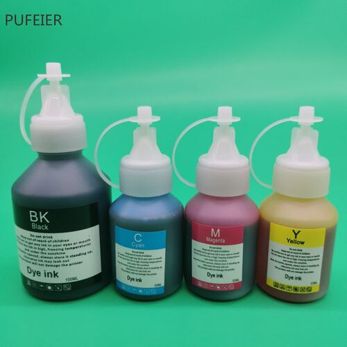 4PCS T300W T500W T700W T800W Refill Dye Ink Kits For Brother