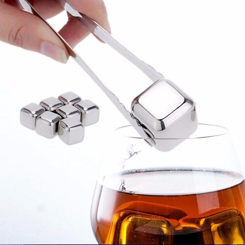 Stainless Steel Ice Wine Stone Ice Cubes Reusable Chilling S