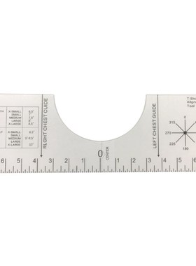 Folding Tee Ruler Guide 适用于 Applying Vinyl and Sublimatio