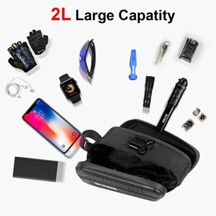 2L Hard Shell Bicycle Saddle Bag Waterproof Cycling Panniers