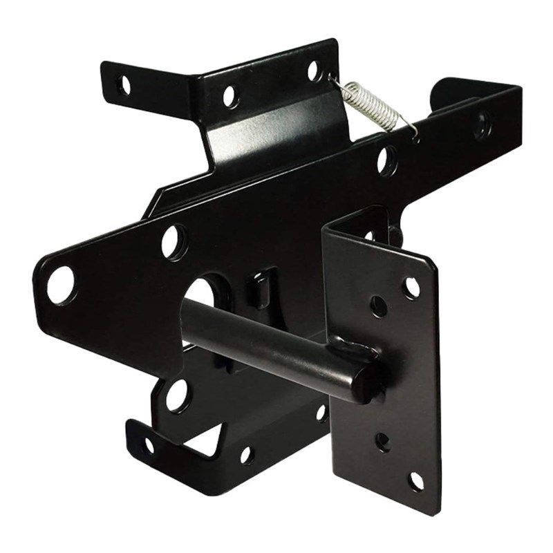 black self locking outswinging pool dog gate door latches g