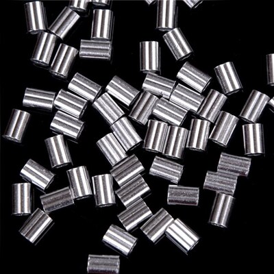 2018 New 50 Pcs 1.5mm Steel Wire Rope Aluminum Ferrules Slee