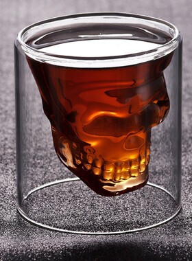 Creative Wine Glass Skull Head Shot Glass Fun Transparent Pa