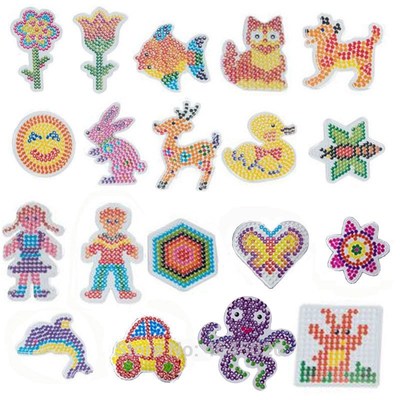 10pcs DIY Pegboards Perle Hama 5mm Perler Ironing Beads Peg