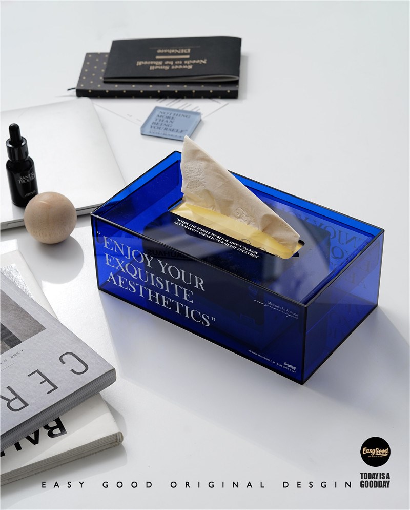 Easygood Nordic acrylic tissue box, table receive carton