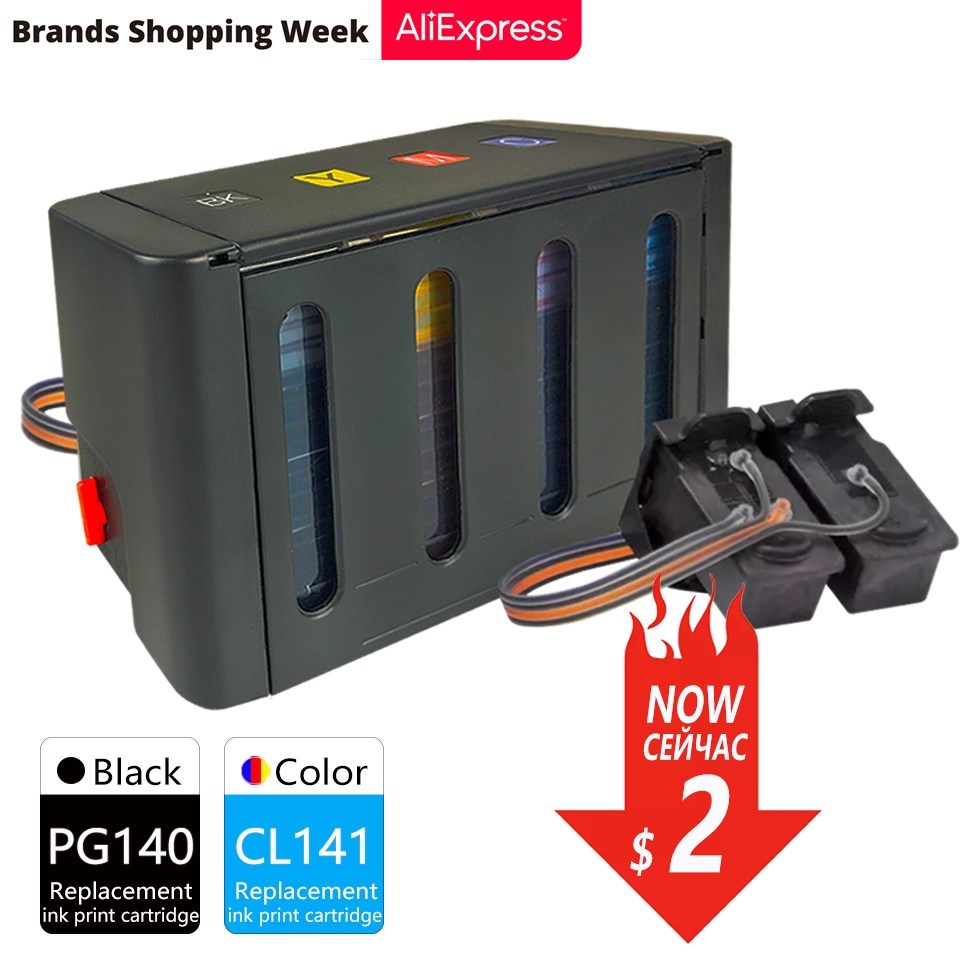 Compatible for Canon PG140 CL141 Continuous Ink Supply Syste